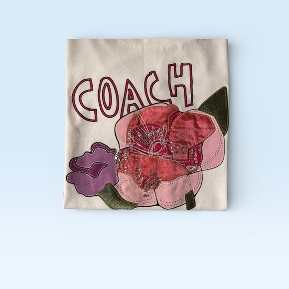 Coach Poppy Floral T Shirt . - Picture 2 of 6